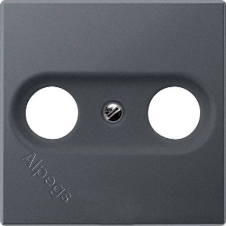 Розетка TV-FM оконечная Eco Profi, антрацит, EP561BFPLTVAN