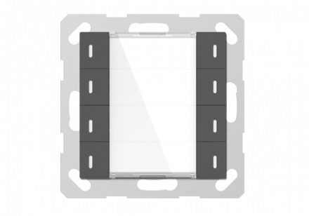 GVS KNX Push Button Sensor, 4-gang, 55mm (Matt Finish) CHPLE- 08/02.2.01