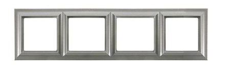 Рамка Eco Profi Standart 4-местная (алюминий), Jung EPS484AL