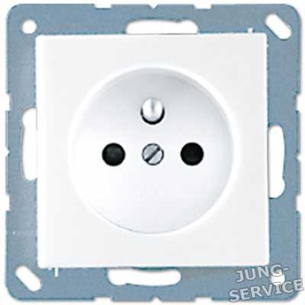 A521 Штепсельная розетка SCHUKO 16A, 250V ; слоновая кость