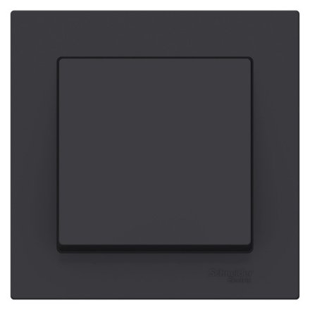 ATN001012 - AtlasDesign 1-клавишный ВЫКЛЮЧАТЕЛЬ, схема 1, 10АХ, в сборе, КАРБОН