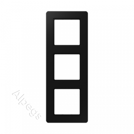 Jung A Flow - Рамка 3-ая, цвет матовый черный AF583BFSWM