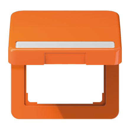 CD590BFNAKLO Крышка ударопрочная откидная с возвратной пружиной и полем для надписи 7?57 мм; оранжевая