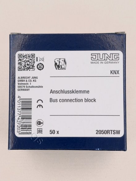 2050RTSW KNX/EIB соединительный разъем двойной (черный/красный)