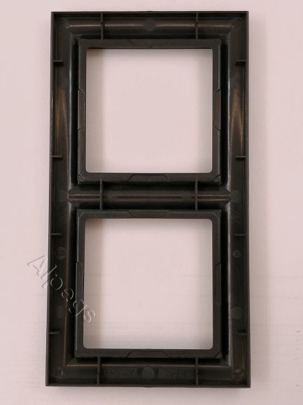 Рамка Eco Profi Standart 2-местная (черный матовый), Jung EPS482SWM