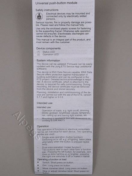 Кнопочный модуль F50 универсальный, 4 группы, в комплекте с LS50NA, LS990 LS52941ST