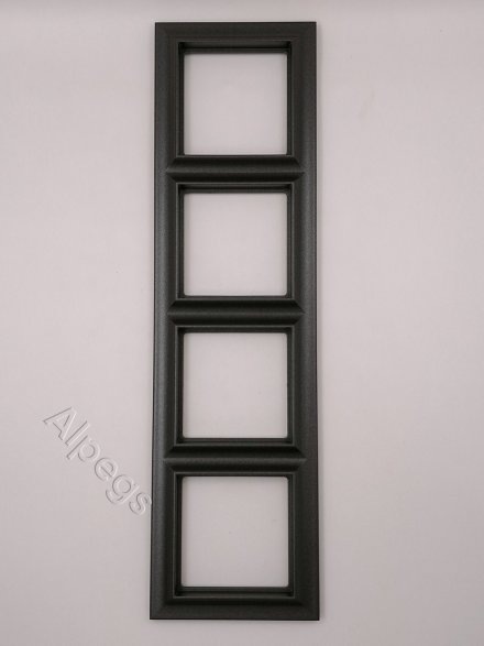 Рамка 4-поста, Eco Profi Standart, термопласт, антрацит EPS484AN