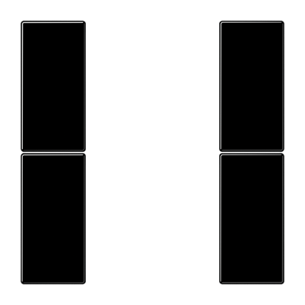LS502TSASW комплект накладок 2гр черный