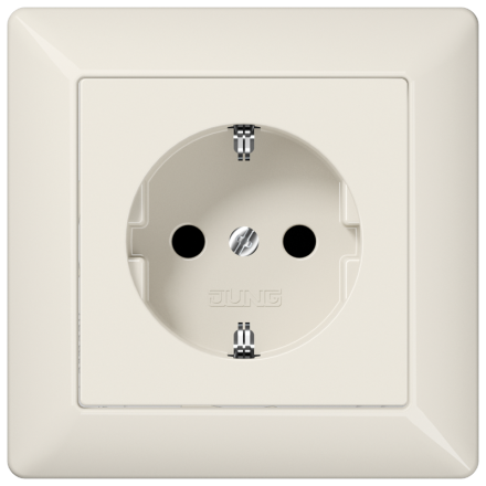 AS1520 Штепсельная розетка SCHUKO 16A 250V ; слоновая кость