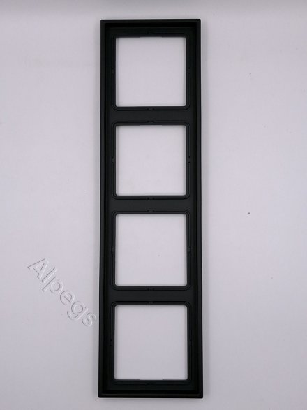 LS990 Рамка 4-местная, цвет матовый черный LS984SWM