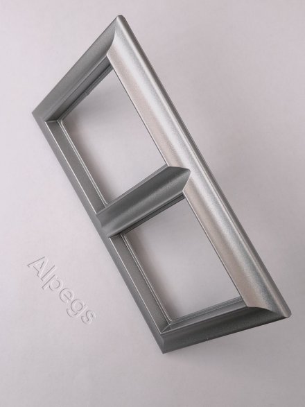 Рамка Eco Profi Standart 2-местная (алюминий) EPS482AL