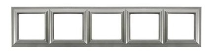 Рамка Eco Profi Standart 5-местная (алюминий), Jung EPS485AL