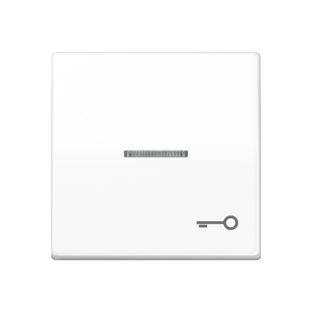 AS591KO5TWW Клавиша для выключателя с окошком для подсветки и символом замок; белая