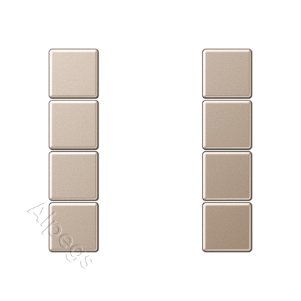 A504TSACH комплект накладок 4гр шампань