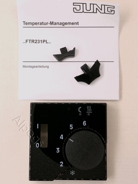 AFTR231PLSW Крышка для регулятора подогрева пола; черная. Артикул снят с производства. Замена артикул A1749BFSW