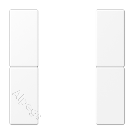 Набор накладок 2 группы для модулей F50, термопласт, белый матовый LS502TSAWWM
