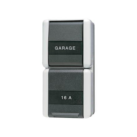 876NAW Комбинация - розетка универсальный выключатель; для накладного монтажа IP44