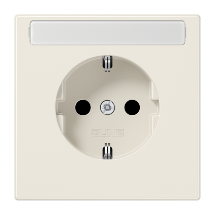 LS1520NA Штепсельная розетка SCHUKO 16A, 250V  с полем для надписи; слоновая кость