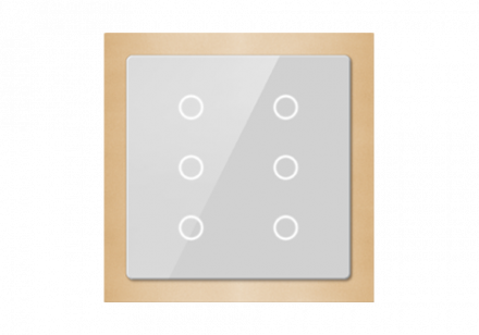 GVS KNX Touch Panel Slim, 6 Buttons CHTB- 06/01.2.22