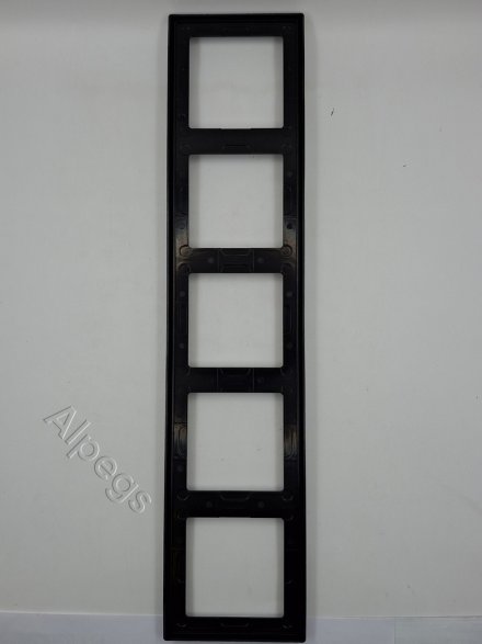 LS990 Рамка 5-местная, цвет матовый черный LS985SWM