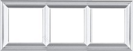 Рамка тройная Jung Eco Profi Deco, алюминий, EPD483AL