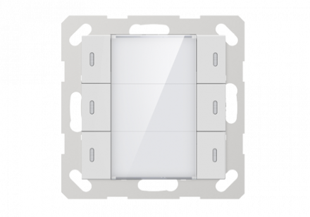 GVS KNX Push Button Sensor, 3-gang, 55mm (Matt Finish) CHPLE-06/02.2.00