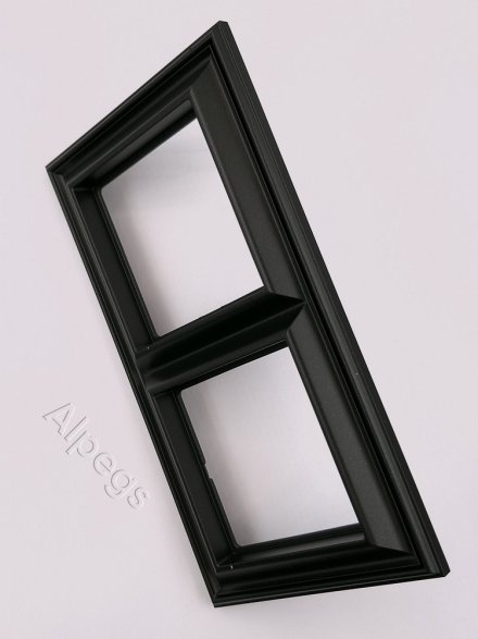 Рамка 2-поста, термопласт, черный матовый, Eco Deco EPD482SWM
