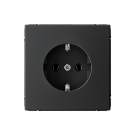 РОЗЕТКА с заземлением, 16 А , Art Gallery, цвет Карбон, GAL001043