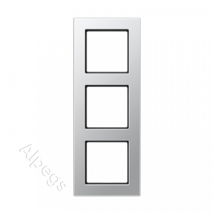 Jung A550 - Рамка 3-ая, цвет алюминий A5583BFAL