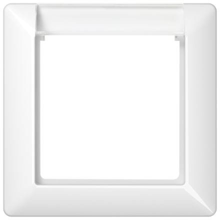 AS581-1BFINAWW Рамка 1-кратная для вертикальной и горизонтальной установки; белая