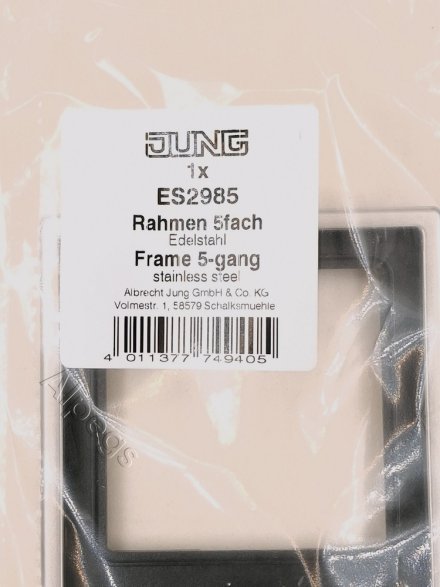 LSmetal Рамка пятиместная, стальн. ES2985