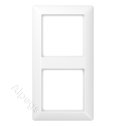 AS582WW Рамка 2-кратная для вертикальной и горизонтальной установки; белая