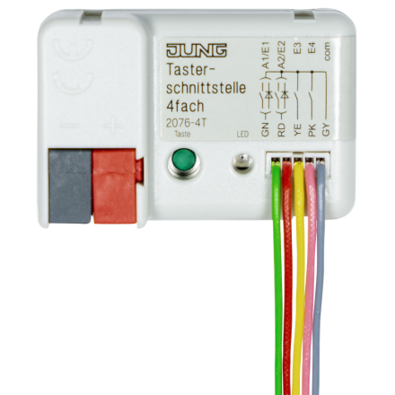2076-4T KNX/EIB-интерфейс кнопок, 4-ной
