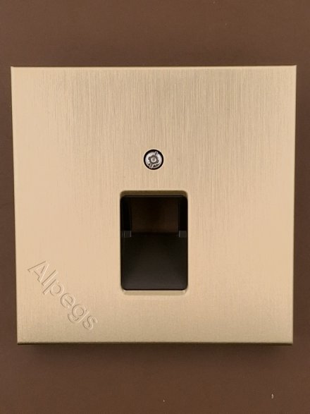 LSmetal Накладка для комп. розетки 1хRJ45, латунь. ME2969-1UAC