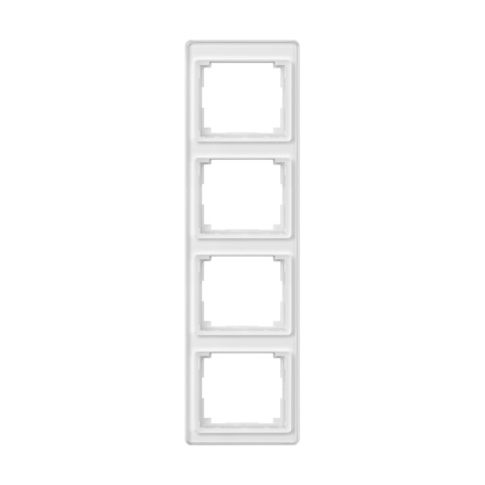 SL584WW Рамка для вертикальной установки 4-кратная; белая