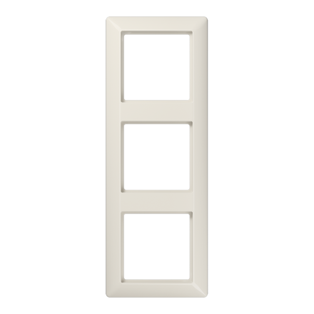 AS583 Рамка 3-кратная для вертикальной и горизонтальной установки; слоновая кость