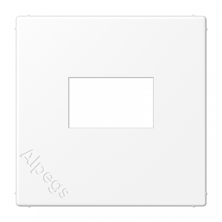 LS990 Плата для USB-зарядных устройств без видимого винта, термопласт, белый матовый LS1969USBWWM