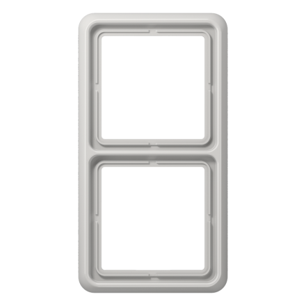 CD582WULG Рамка для вертикальной и горизонтальной установки ударопрочная, 2-кратная; светло-серая