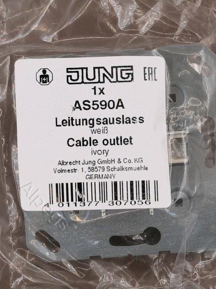 AS590A Подсоединитель провода с разгрузкой натяжения; слоновая кость