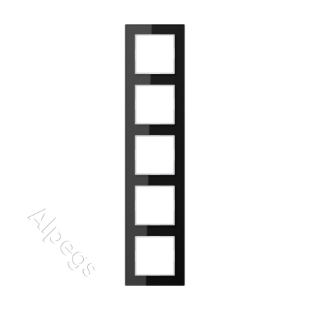 AC585GLSW Рамка 5-кратная; черная