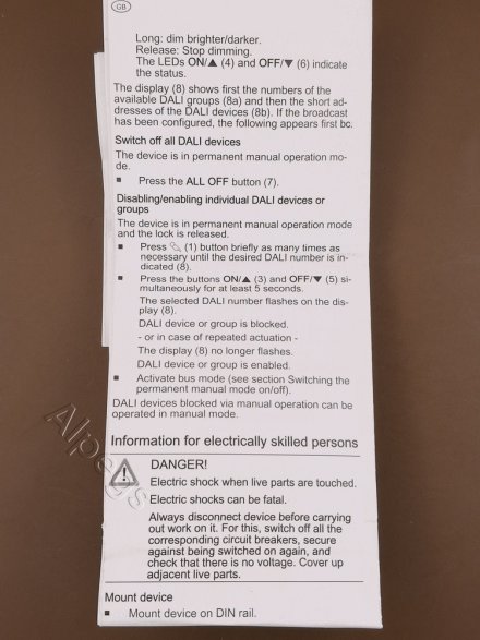 KNX шлюз DALI-2 Colour, 1 группа