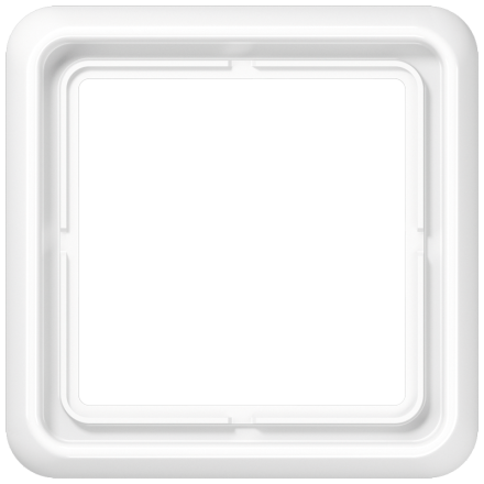 CD581WW Рамка для вертикальной и горизонтальной установки, однократная, белая