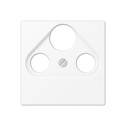 Накладка для SAT-TV-розетки цвет Матовый белый, Jung A561BFPLSATWWM