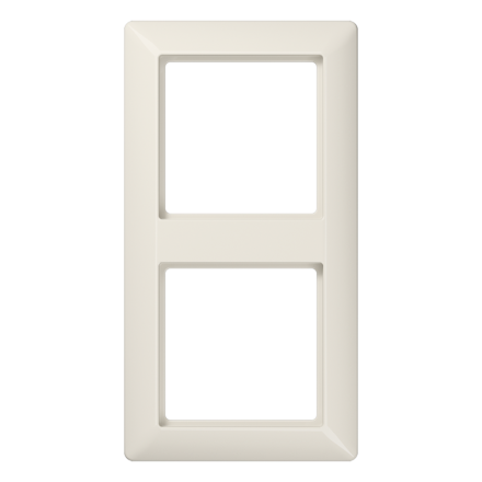 AS582 Рамка 2-кратная для вертикальной и горизонтальной установки; слоновая кость