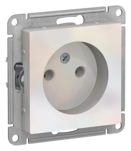 ATN000441 - AtlasDesign РОЗЕТКА без заземления, 16А, механизм, ЖЕМЧУГ