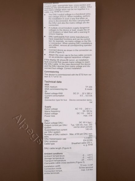 KNX шлюз DALI-2 Colour, 1 группа