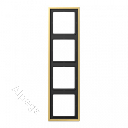 LSmetal Рамка 4-ная , латунь. ME2984C