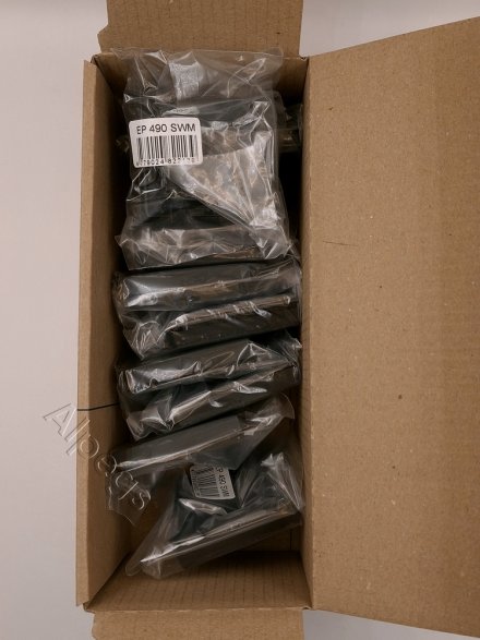 EcoProfi Клавиша для одинарного выключателя, черный матовый EP490SWM