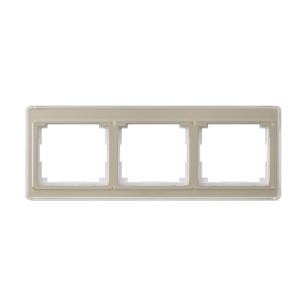 SL5830GB Рамка тройная горизонтальная SL500 бронза