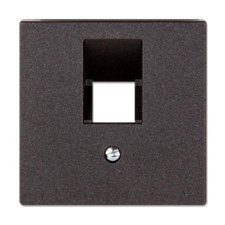 EcoProfi накладка для одинарной компьютерной или телефонной розетки, антрацит, EP569-1BFPLUAAN